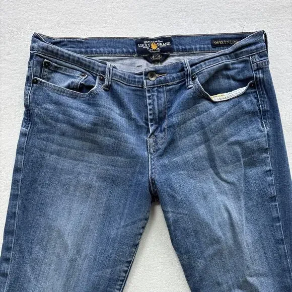Lucky Brand Jeans Women Sweet N Low 14 / 32 Ankle Bootcut Normcore Preppy Y2K - Picture 2 of 12